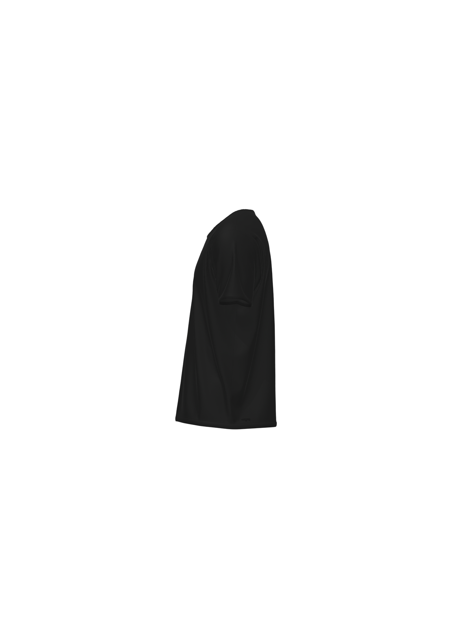 Siyah Kadın Yuvarlak Yaka T-Shirt
