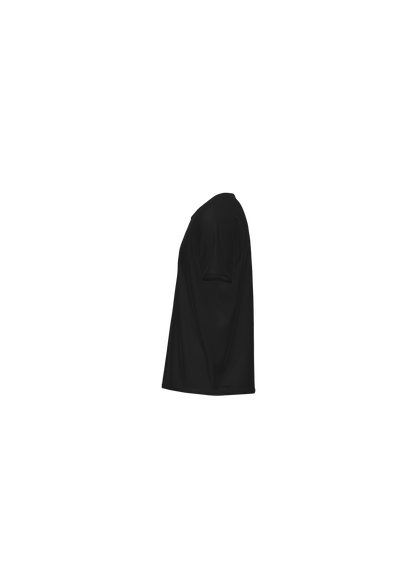 Siyah Kadın Yuvarlak Yaka T-Shirt