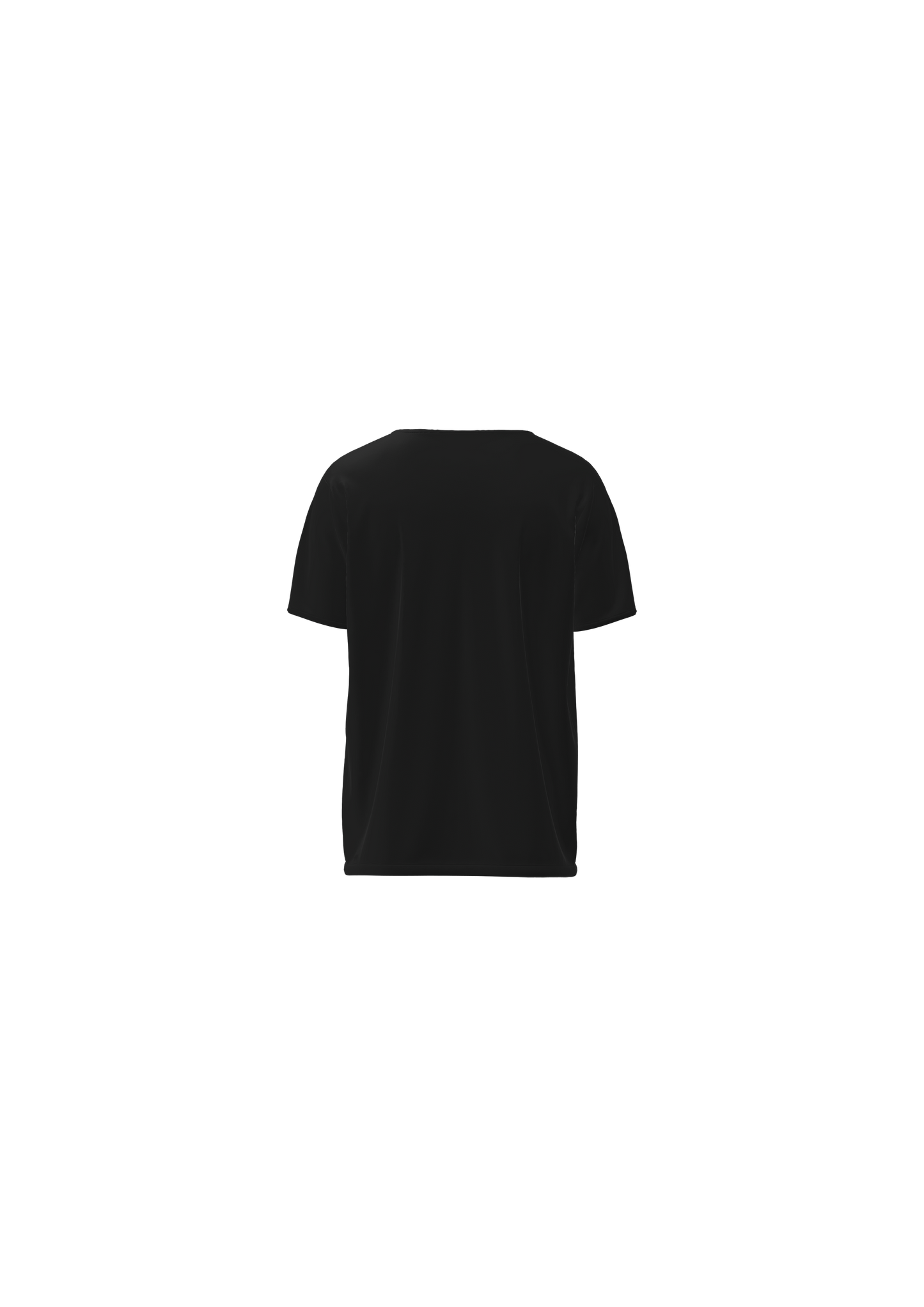 Siyah Kadın Yuvarlak Yaka T-Shirt