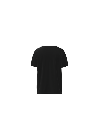 Siyah Kadın Yuvarlak Yaka T-Shirt
